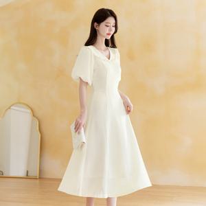 [시크라인] 마르세유 로맨틱 레이스 벌룬 슬리브 원피스 빅사이즈/모임룩/나들이룩