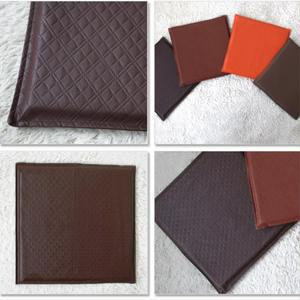 한식당 레자 좌식방석 고급 방수 초코 퀼팅방석 식당 식탁의자 예쁜 기도