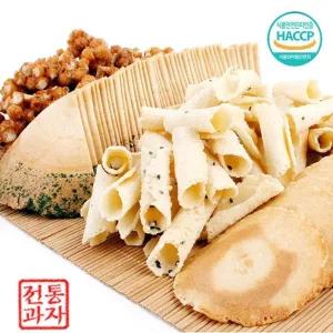 수라간 이천 맛있는 전통과자 파래 부채 전병 400g 2개