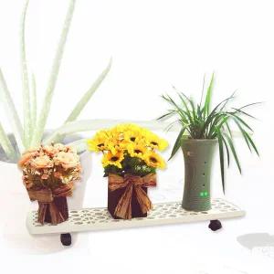 아이리스 국산이동식화분정리대1단 화분받침대 진열대 선반 다이