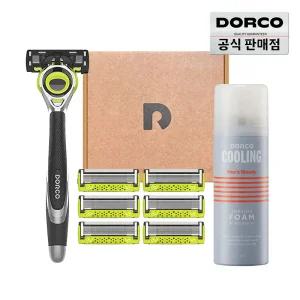 (15%할인) 도루코 페이스3D모션 스타터 면도세트 (면도기+면도날 총7입+쉐이빙폼)