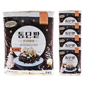리치스 통단팥 프리미엄 3kg /빙수팥 파우치 한박스 (3kg x 4ea)
