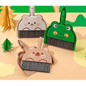 캐릭터 쓰레받기 빗자루 세트 데스크탑 책상 청소 미니 브러쉬