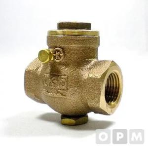 에이치플러스몰 청동 신주)스윙체크밸브10K 15A 배관용품 배관부품 작업공구 배관부속 배관호스