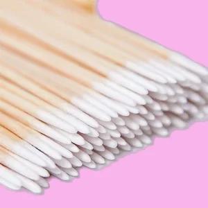 연고바르기 다용도 순면 정밀 뾰족 면봉 수정 메이크업 미세한작업 틈새 오염 전자기기 청소