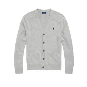 24SS 폴로 랄프로렌 남성 포니로고 자수 가디건 그레이 710890562002