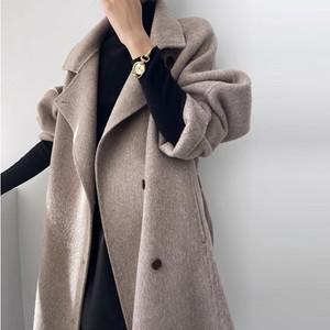 240016 - 쥬드 울100  핸드메이드 롱코트 브랜드공정 겨울코트 울코트 여성겨울코트 핸드메이드코트 여...