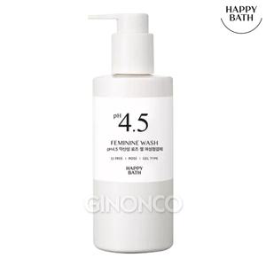 (사은품증정) 해피바스 pH 4.5 약산성 로즈 젤 여성청결제 250g x1 순한 저자극