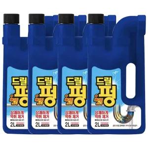 피죤 드릴펑 2L x 4개 배수구 세정제  배관청소