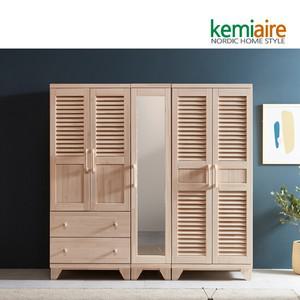 편백나무(무절)원목 갤러리 옷장세트  KFR-202