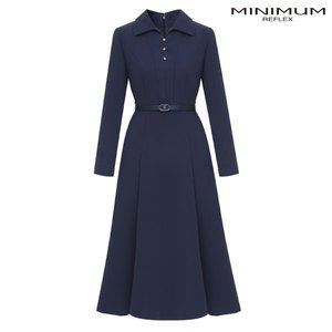 [미니멈](대구신세계)카라 진주버튼 플레어 원피스 MYDGWO9890