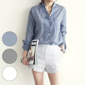 데일리 긴팔 남방 여자 셔츠 봄 여름 아우터 여성 블라우스