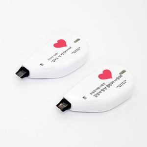 이름 각인 응원 문구 인쇄 하트 네임 수정테이프 지우개