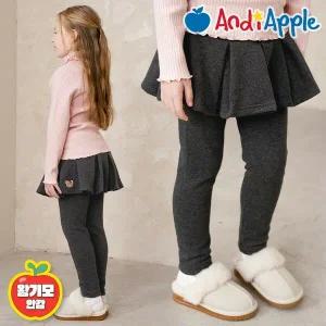 [보리보리/앤디애플]클레오플리츠왕기모스커트레깅스