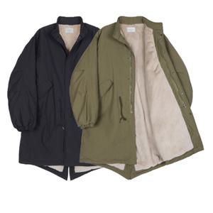 남여공용 피쉬테일 오버핏 야상 롱 점퍼 자켓 I4JK105