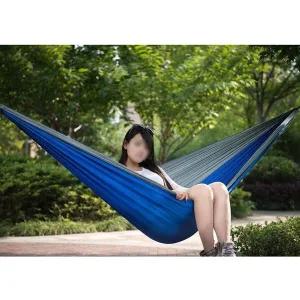 [하프클럽/셀러허브_여성트랜드패션]플라잉 캠핑 해먹(그레이블루) 야외 해