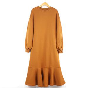 (도매야)레이엔 러플 기모 롱원피스/플리츠/플레어/맥시/미디/박스원피스/롱티/맨투맨/신상