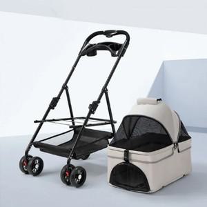 솔크로니 애견유모차 경량 폴딩 반려동물 이동장 캐리어 강아