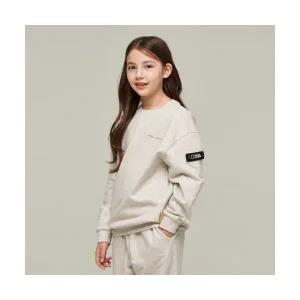 내셔널 지오그래픽 키즈 케이투 K244USW980 맨투맨 기모 OATMEAL 5006350416 253275