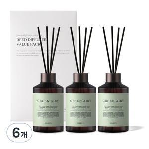 에이센트 실속형 네이처 디퓨저 그린에어리 × 200ml × 6개