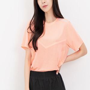 기능성 신축 슬림핏 캐쥬얼 운동 헬스 여성 반팔티