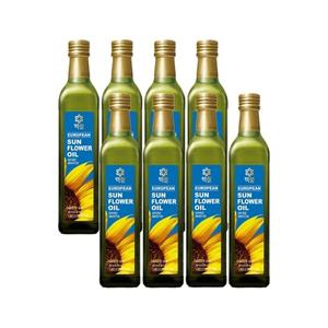 백설 유러피안 해바라기유 500ml x8개