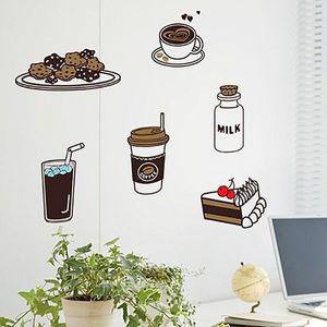 알티피아 커피앤쿠키 포인트그래픽스티커 시트지 벽지(W022402)