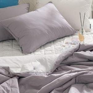 [BZJKQC4H_4B]순면 냉감 침구 누빔이불베개세트 KK 그레이