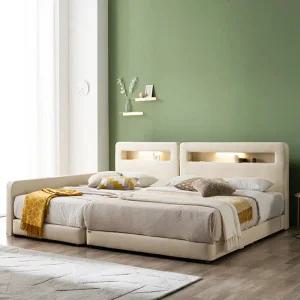 홈즈 스테이 LED 저상형 모듈 패밀리 침대 SS+Q 가드형 HSY854