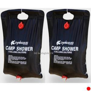 조아캠프 샤워기 휴대용 캠핑 다용도 20L 2개 백패킹