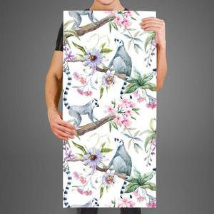 [KGPQX9DP_4B]접착식 조각벽지 열대 뮤럴벽지 야생동물