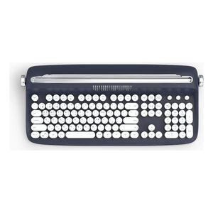 엑토 레트로 블루투스 키보드B503 네이비 키스킨 증정 키보드 무선키보드 블루투스키보드 무선마우스