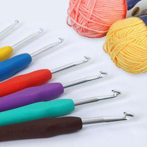 코바늘 세트 실리콘 9종 뜨개질 초보 입문용 뜨개바늘 (WFGOZDL)