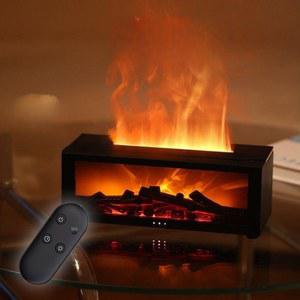 미스트 겸용 해파리 소형 단색 조명 벽난로 불멍 TV캐비닛 감성 USB