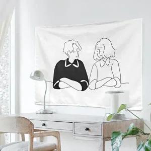 [셀러허브 패션][JHP84R1Q_51]패브릭포스터 대형 집꾸미기 빈티지 신혼 S