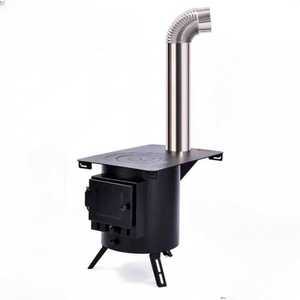 화목난로 불멍 캠핑난로 장작 스토브 연통 열순환