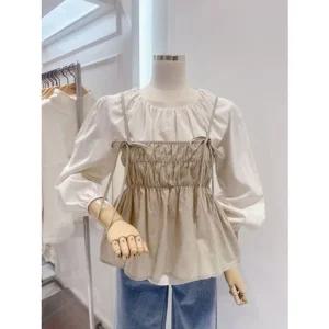 [갤러리아] [ab.f.z]뷔스티에 set 라운드 블라우스(ATZ1ZB33C)