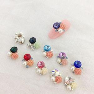 [JHQSWD1K_51JD]p242네일파츠 1개입 큐빅메탈쥬얼 GWM