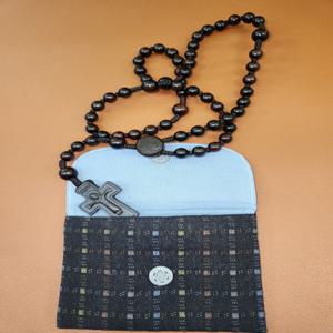 [알록달록]천주교 5단 묵주주머니 겸 교통카드지갑