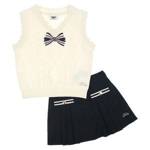 [갤러리아] 2024 봄 신상품  리본 포인트  베스트,스커트SET(EUS31KV53Mset_IV)