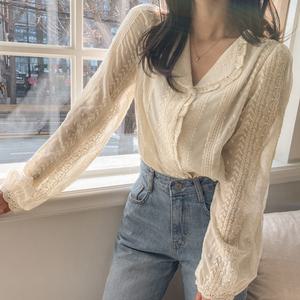 [봄맞이/여신룩] 로맨틱 프릴 블라우스