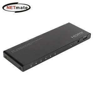 [셀러허브 패션][JHQS91WO_4B]NETmate 4K 모니터분배기 HDMI 오디오분리