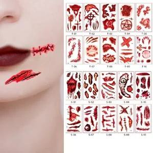 (이거찜) 타투 스티커 좀비 분장 (5+5) 10장세트-WB27CB8