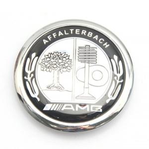 Mercedes Benz AMG 본넷 후드탑 엠블렘 45mm 블랙카본