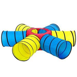 무지개 터널 놀이집 통과 통합 실내 유치원 교구 감각 놀이