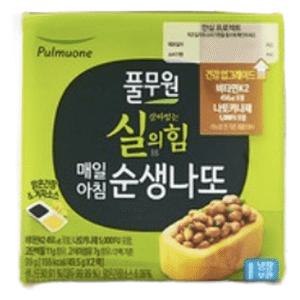 매일아침 순생 나또 48팩(2팩x24개) 풀무원 낫또 건강식 아침대용 맛있는 나또