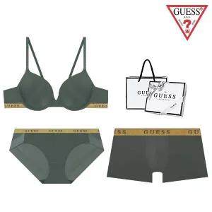 [롯데백화점]게스 [선물포장] 골드밴드 커플속옷세트 BRBPDR741DGR