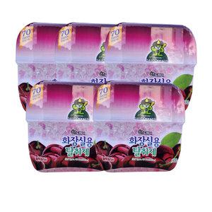 산도깨비 화장실용 방향제 실내용 비치형 탈취제 5개 블랙체리향