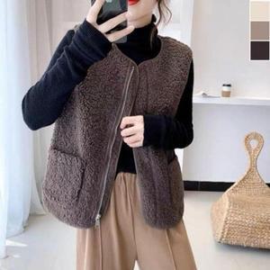 [피커]양털조끼 여성 양털 데일리 조끼