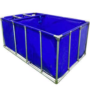 야외 풀장 캔버스 플라스틱 투명 물고기 브래킷 연못 접이식 가정용 수조 있는 풀 간이